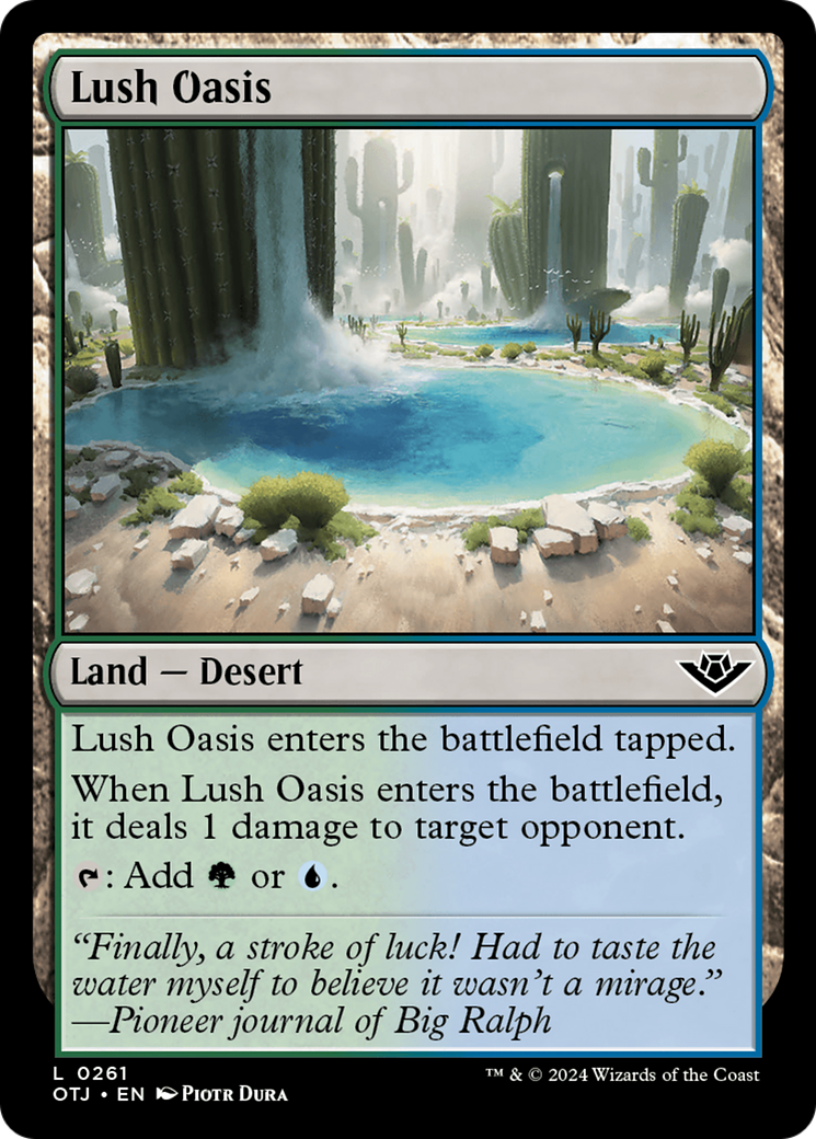 Lush Oasis (261) - Outlaws of Thunder Junction