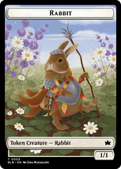 Rabbit // Poison Counter Double-Sided Token [Bloomburrow Commander Tokens] | Silver Goblin