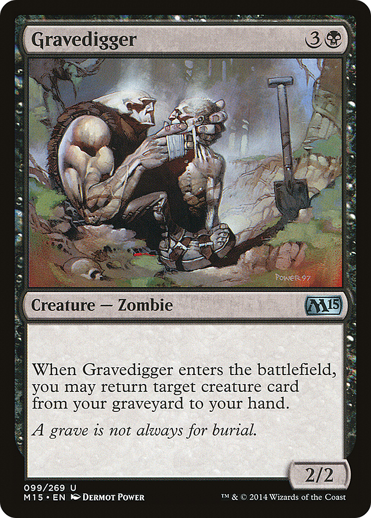 Gravedigger (099) Foil - Magic 2015