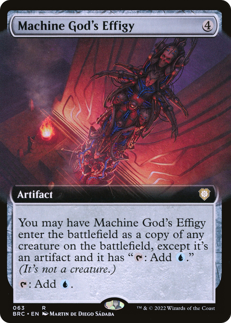 Machine God's Effigy (Extended Art) (063) - The Brothers' War Commander
