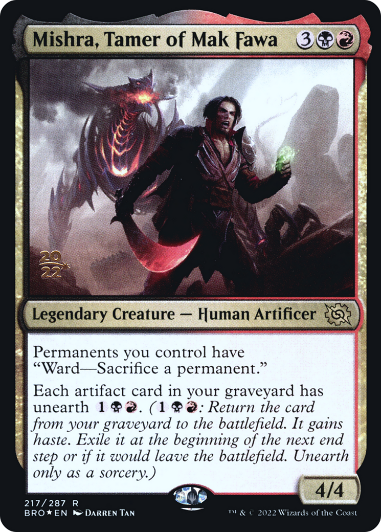 Mishra, Tamer of Mak Fawa (217) Foil - The Brothers' War Promos