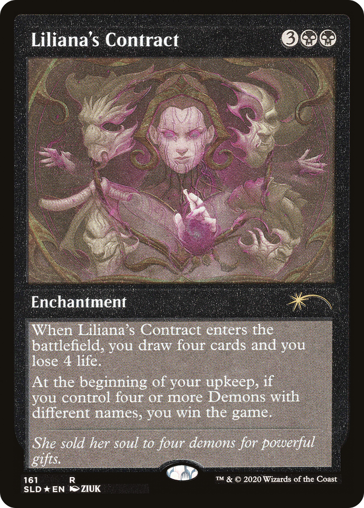 Liliana's Contract (161★) Etched - Secret Lair Drop
