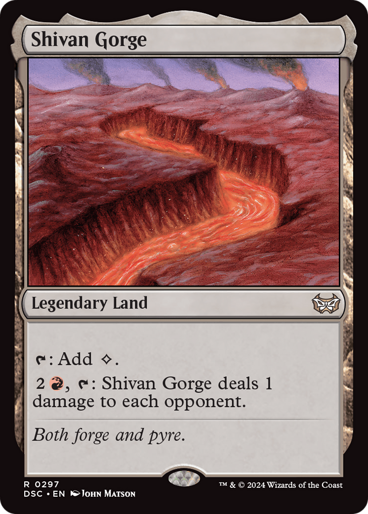 Shivan Gorge [Duskmourn: House of Horror Commander] | Silver Goblin