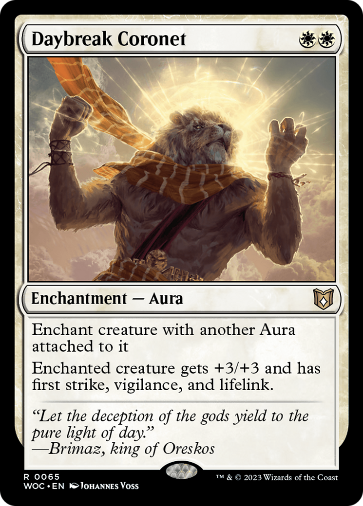 Daybreak Coronet (065) - Wilds of Eldraine Commander