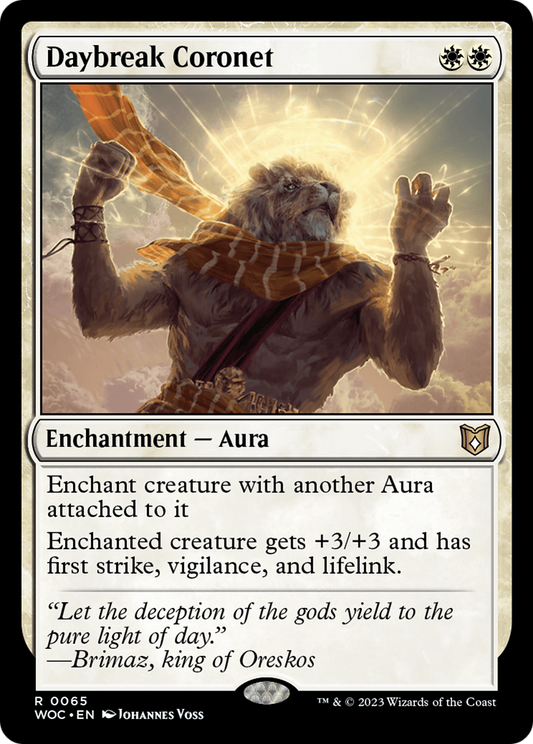 Daybreak Coronet (065) - Wilds of Eldraine Commander