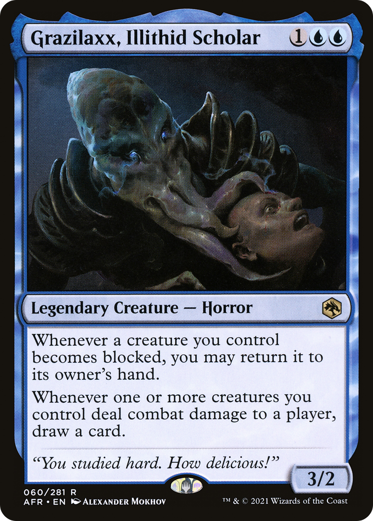 Grazilaxx, Illithid Scholar (060) Foil - Adventures in the Forgotten Realms