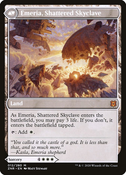 Emeria's Call // Emeria, Shattered Skyclave (012) Foil - Zendikar Rising