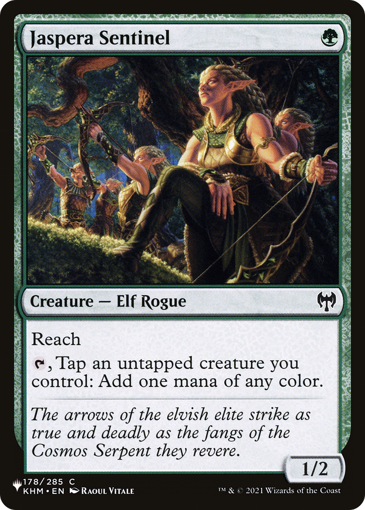 Jaspera Sentinel (KHM-178) - The List