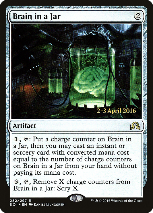 Brain in a Jar (252) Foil - Shadows over Innistrad Promos