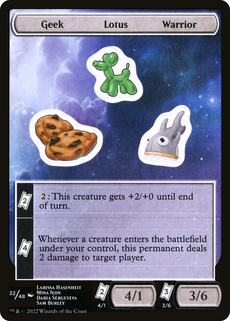 Geek Lotus Warrior (032) - Unfinity Sticker Sheets