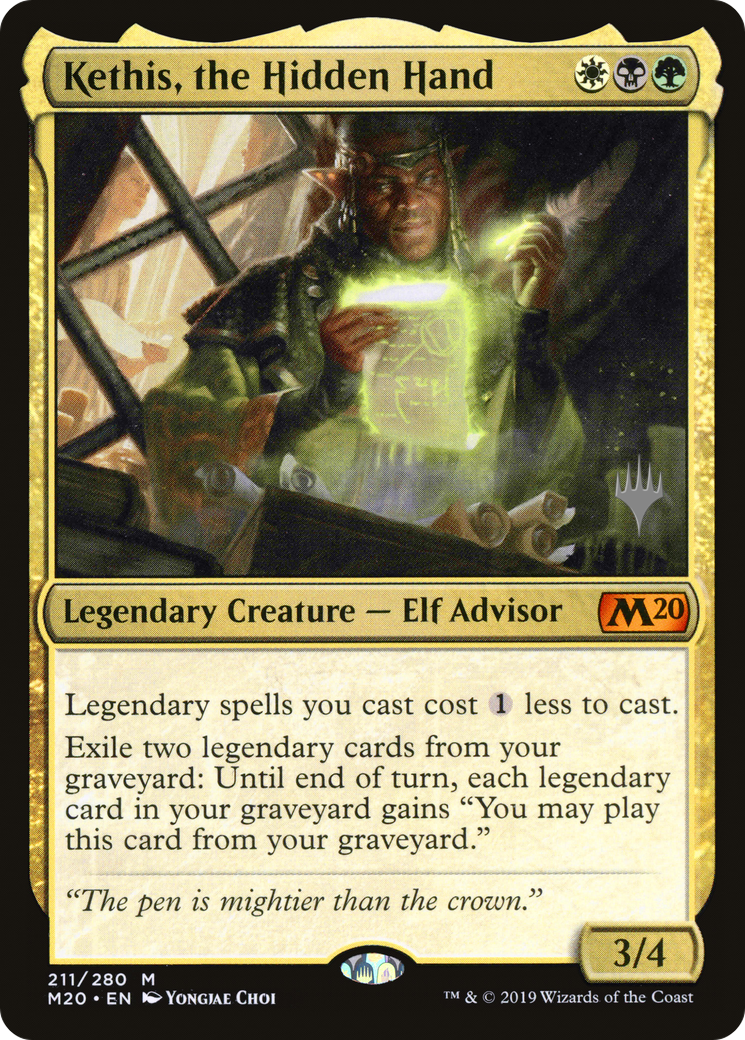Kethis, the Hidden Hand (211p) - Core Set 2020 Promos
