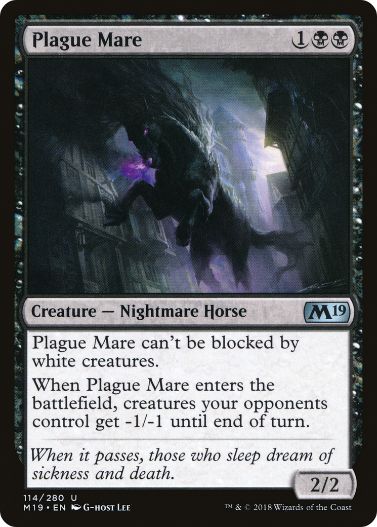 Plague Mare (114) Foil - Core Set 2019