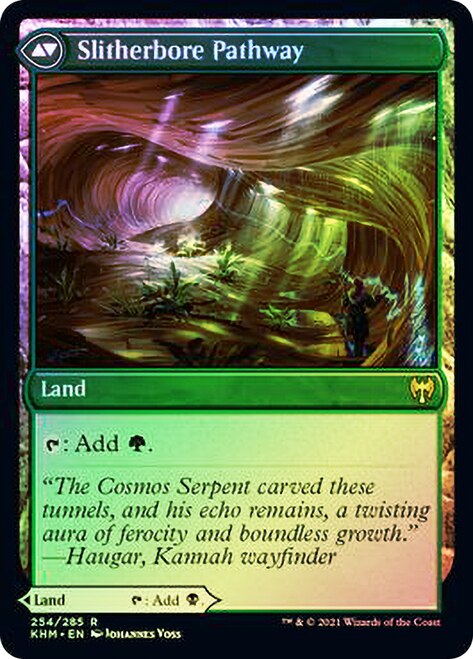 Darkbore Pathway // Slitherbore Pathway (254s) Foil - Kaldheim Promos