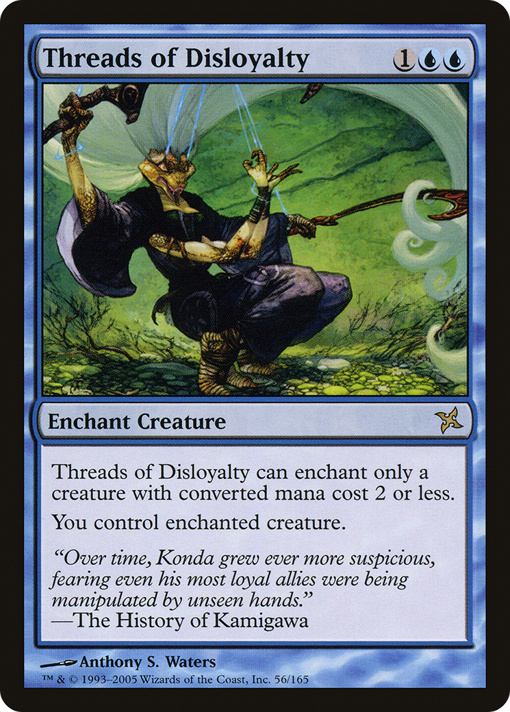 Threads of Disloyalty [Betrayers of Kamigawa] Foil