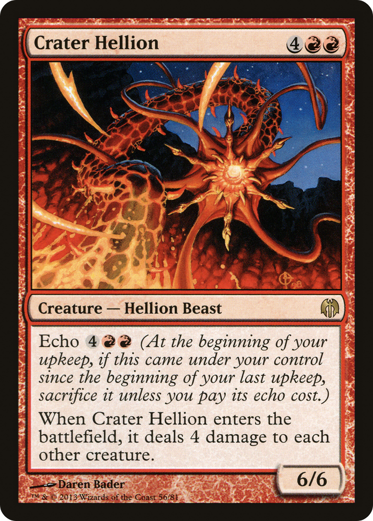 Crater Hellion [Duel Decks: Heroes vs. Monsters] | Silver Goblin