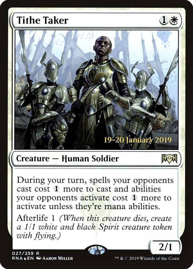 Tithe Taker [Ravnica Allegiance Prerelease Promos] | Silver Goblin