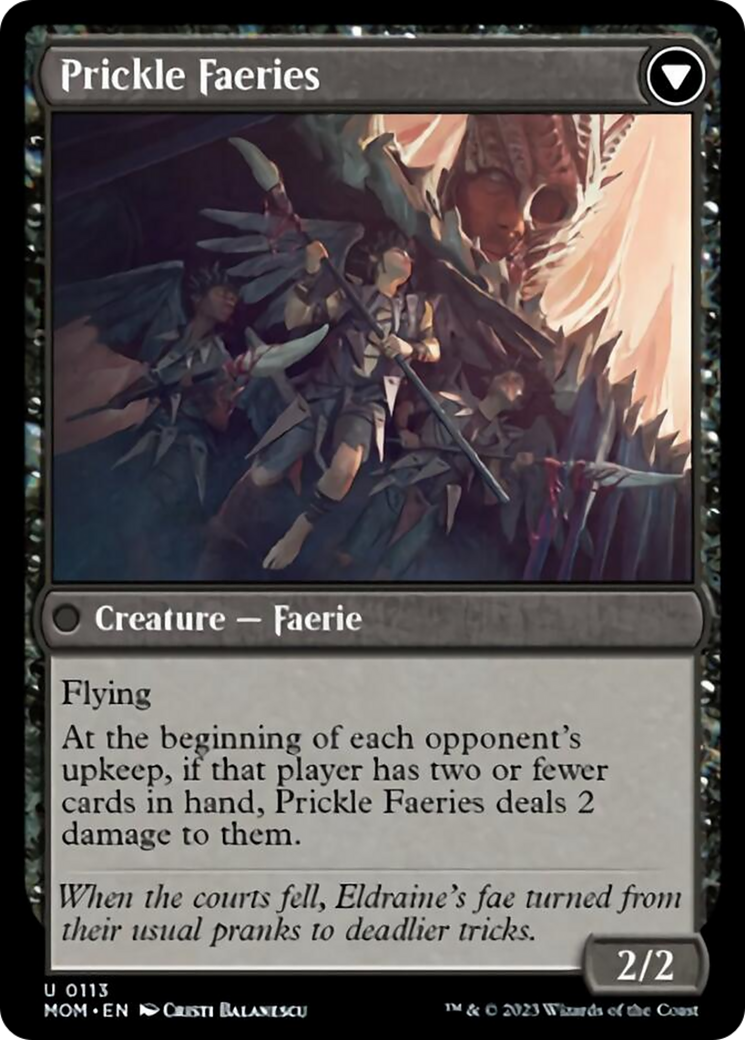 Invasion of Eldraine // Prickle Faeries (113) - March of the Machine