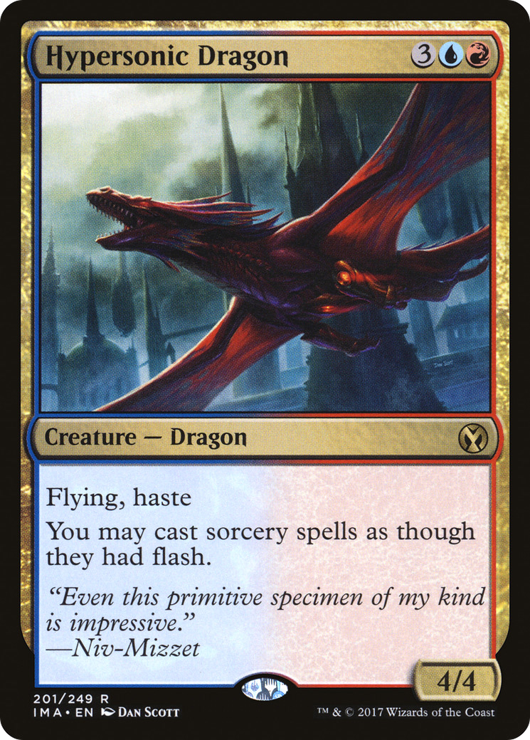 Hypersonic Dragon (201) Foil - Iconic Masters