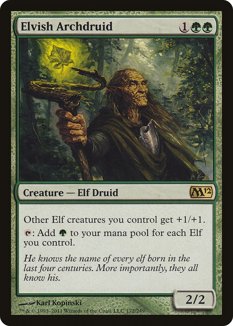 Elvish Archdruid (172) Foil - Magic 2012