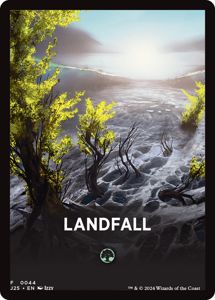 Landfall Theme Card [Foundations Jumpstart Front Cards] | Silver Goblin