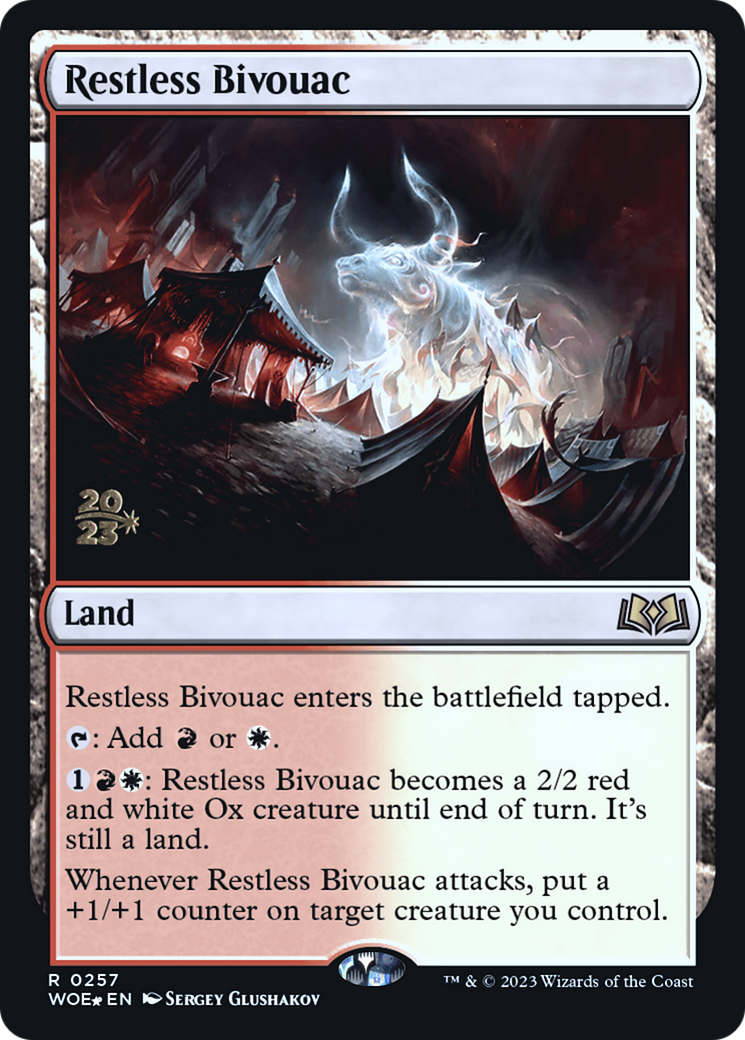 Restless Bivouac (257) Foil - Wilds of Eldraine Promos