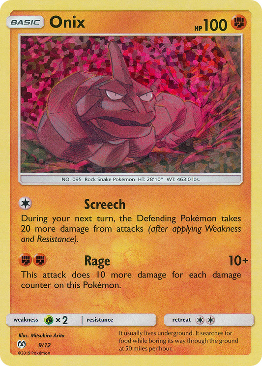 Onix - 9/12 (9) Holofoil - McDonalds Promos 2019
