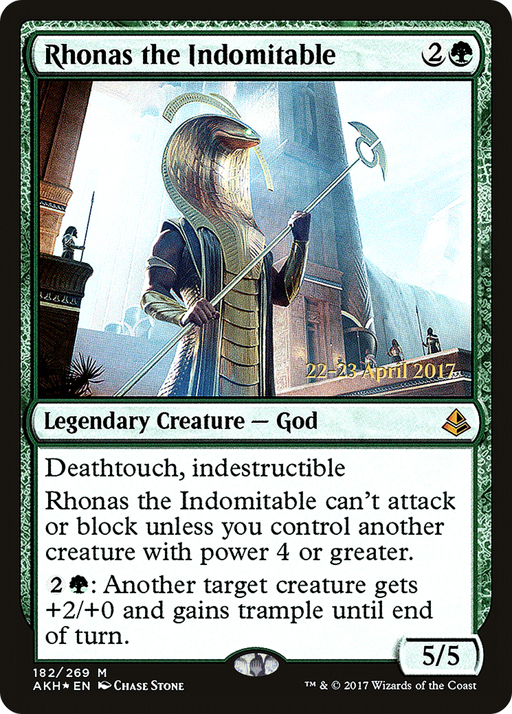 Rhonas the Indomitable (182) Foil - Amonkhet Promos