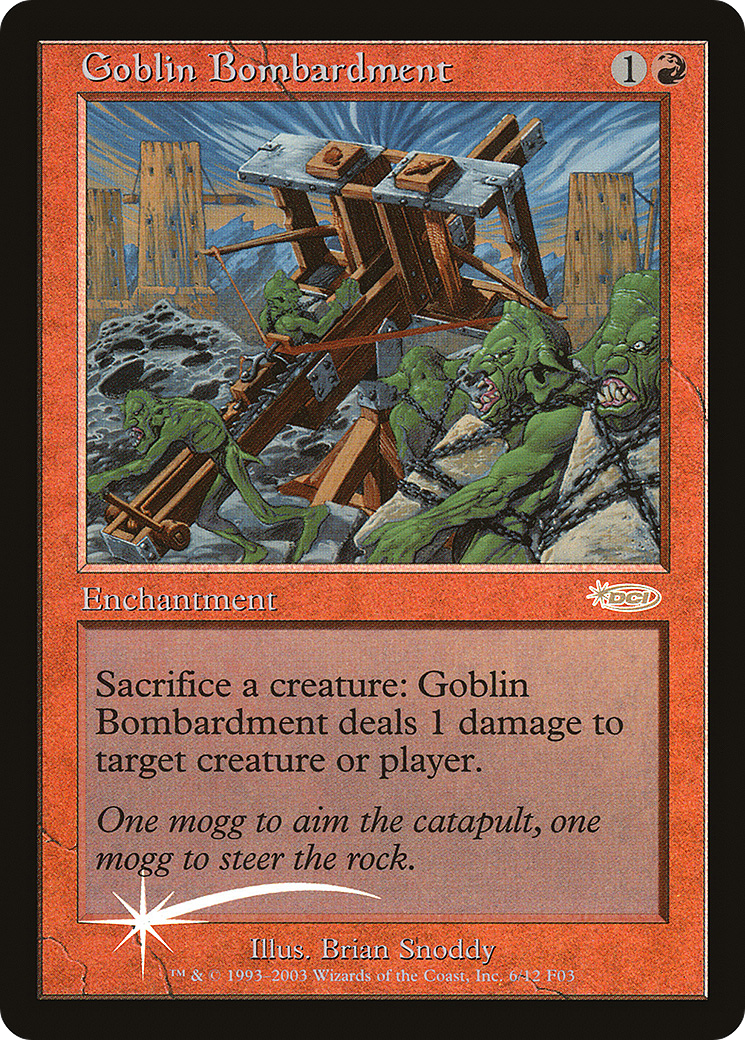 Goblin Bombardment (Retro) Foil - Friday Night Magic 2003