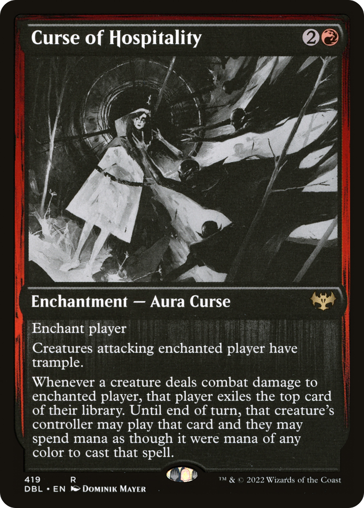 Curse of Hospitality (419) Foil - Innistrad: Double Feature