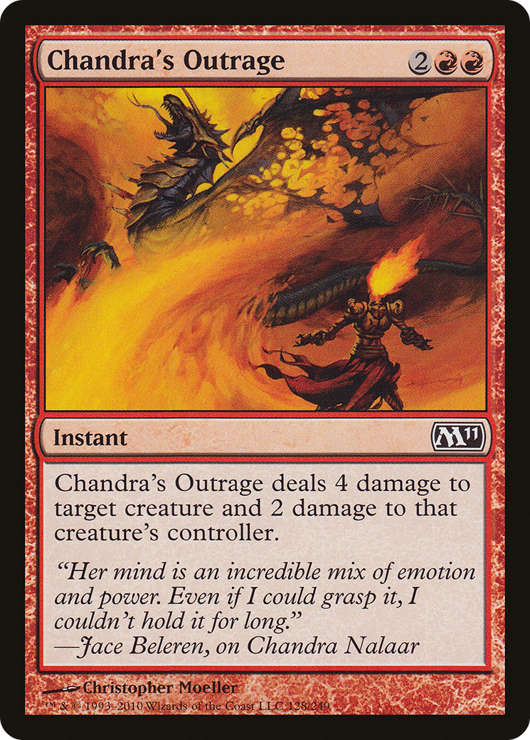 Chandra's Outrage [Magic 2011] Foil