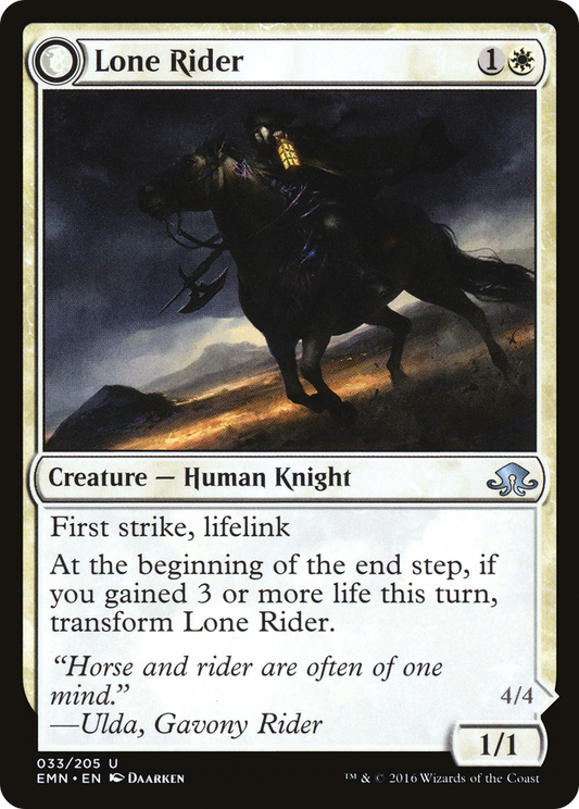 Lone Rider // It That Rides as One [Eldritch Moon]