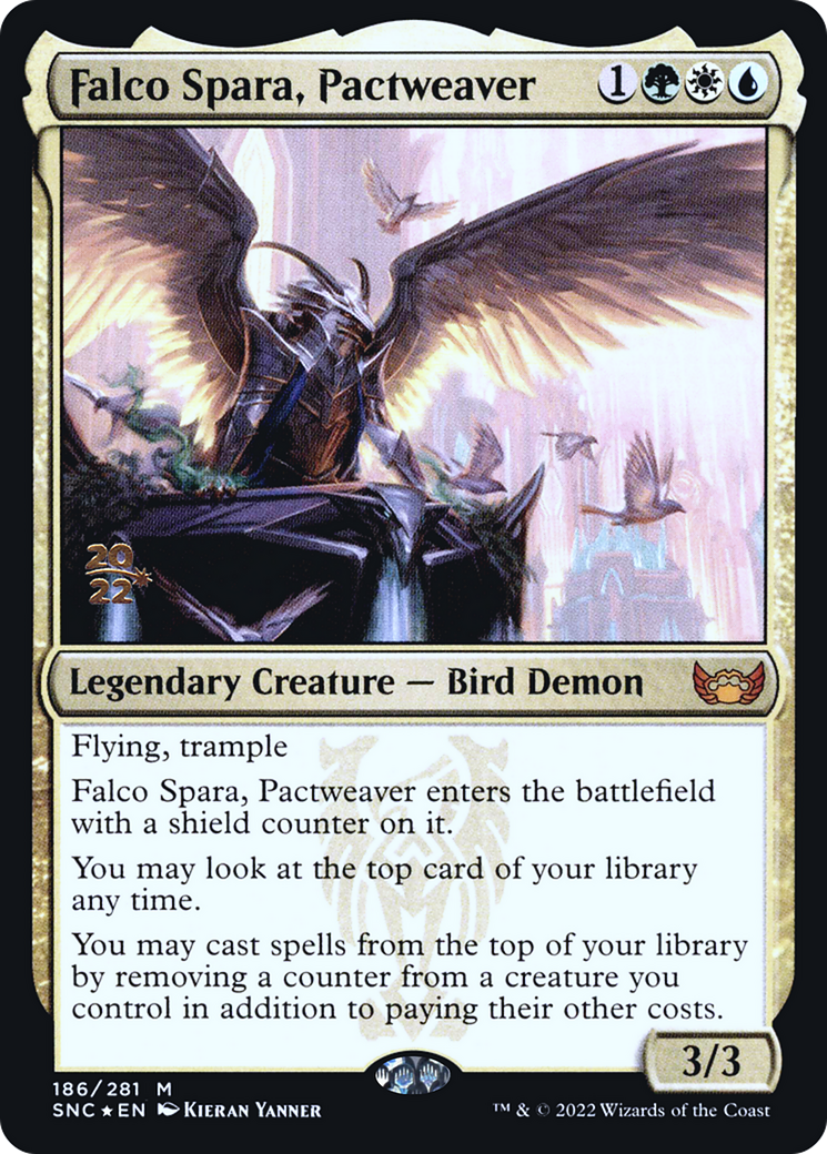Falco Spara, Pactweaver (186s) Foil - Streets of New Capenna Promos