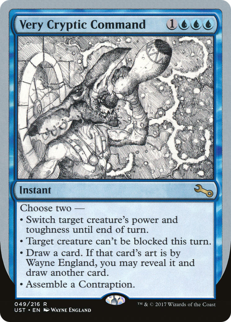 Very Cryptic Command (49a) Foil - Unstable