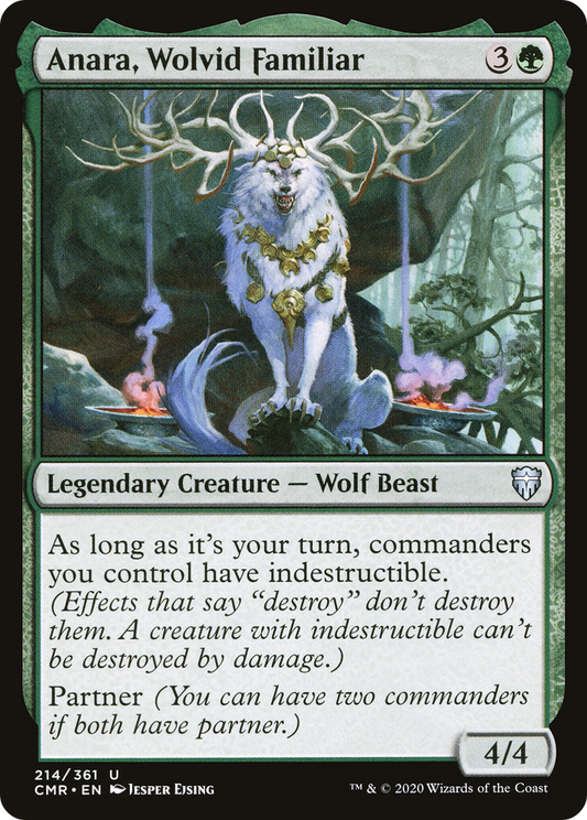 Anara, Wolvid Familiar (214) Foil - Commander Legends