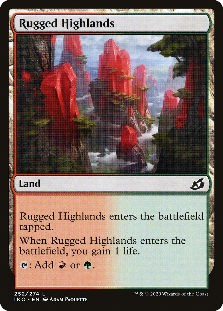 Rugged Highlands (252) Foil - Ikoria: Lair of Behemoths