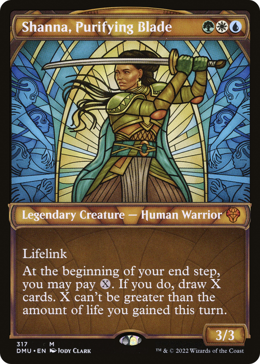 Shanna, Purifying Blade (Showcase) [Dominaria United] Foil