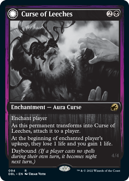 Curse of Leeches // Leeching Lurker (094) Foil - Innistrad: Double Feature