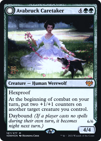 Avabruck Caretaker // Hollowhenge Huntmaster (187s) Foil - Innistrad: Crimson Vow Promos