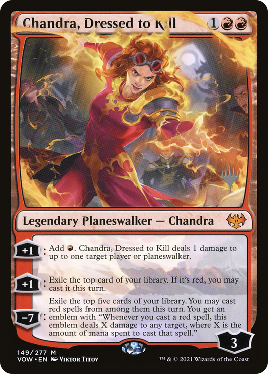 Chandra, Dressed to Kill (Promo Pack) [Innistrad: Crimson Vow Promos]