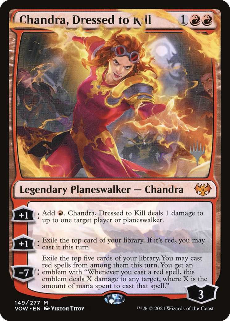 Chandra, Dressed to Kill (Promo Pack) [Innistrad: Crimson Vow Promos] Foil