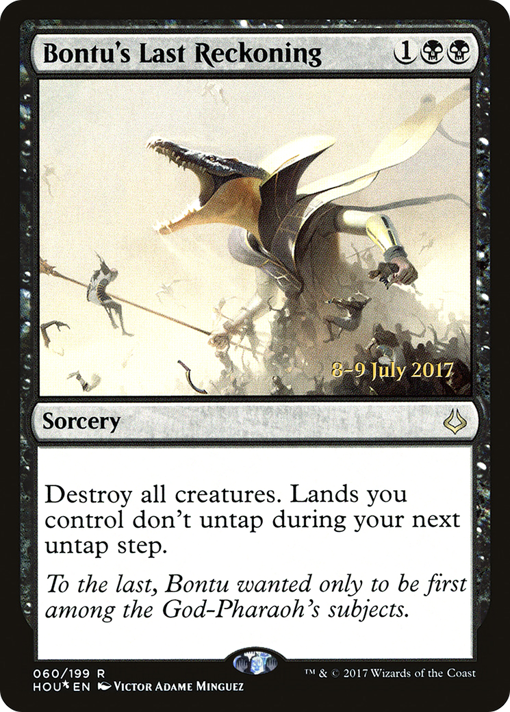 Bontu's Last Reckoning (60s) Foil - Hour of Devastation Promos