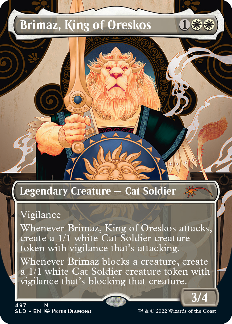 Brimaz, King of Oreskos (Borderless) [Secret Lair Drop Series] | Silver Goblin