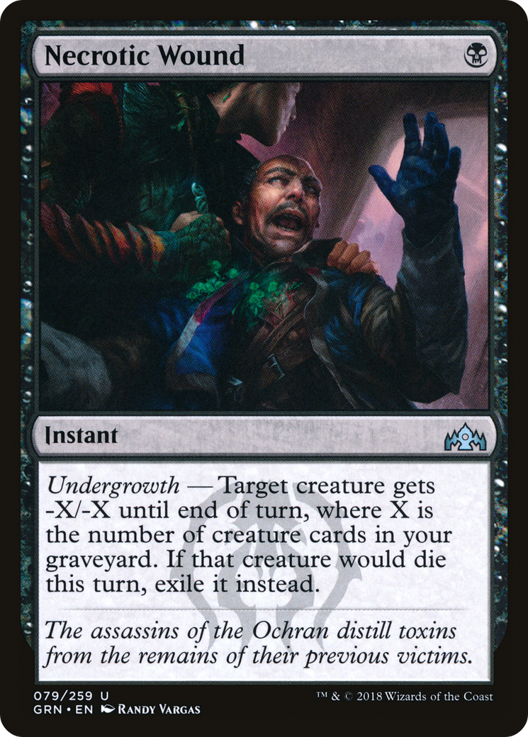 Necrotic Wound (079) Foil - Guilds of Ravnica