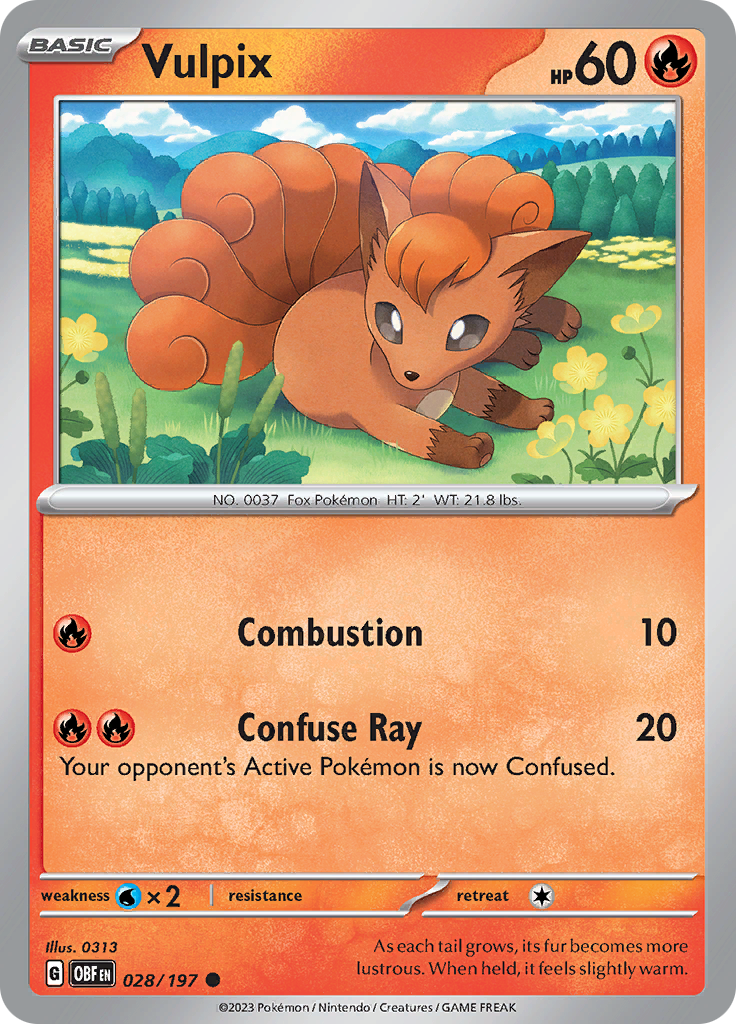 Vulpix (028/197) [Scarlet & Violet: Obsidian Flames] | Silver Goblin