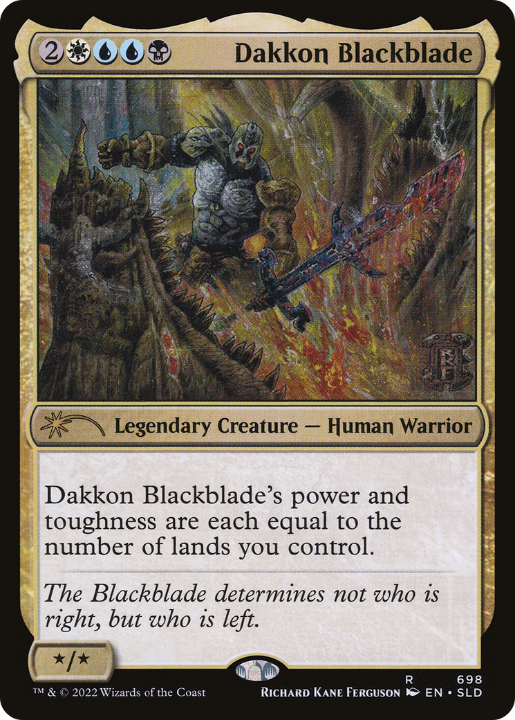 Dakkon Blackblade (698) Foil - Secret Lair Drop