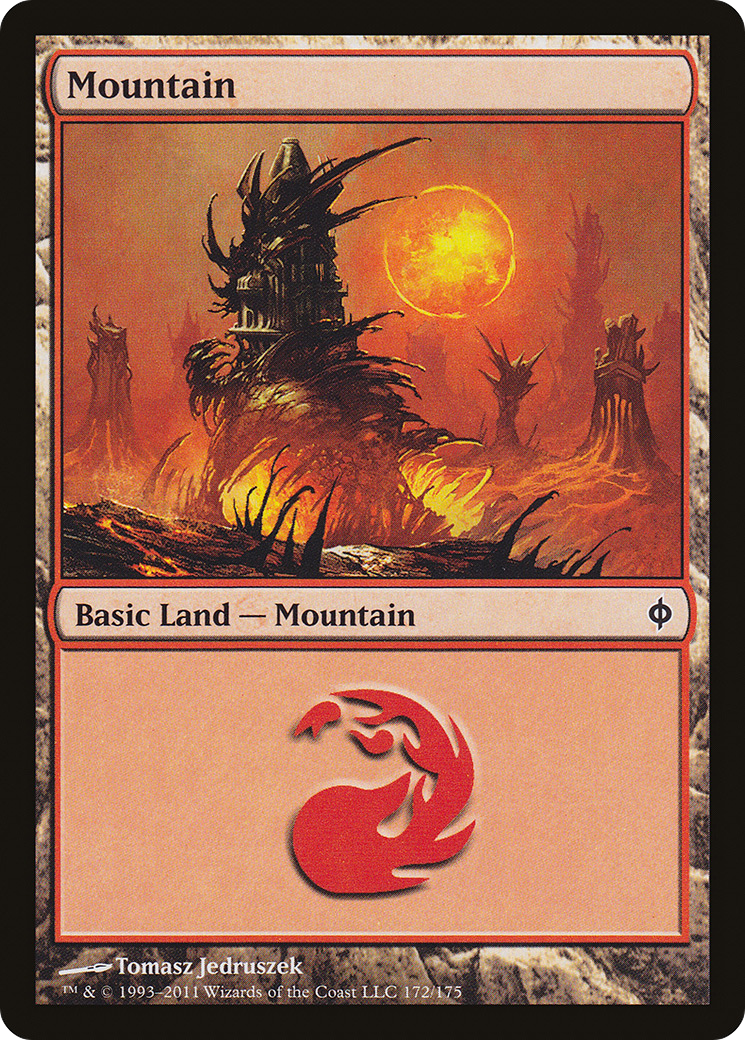 Mountain (172) Foil - New Phyrexia