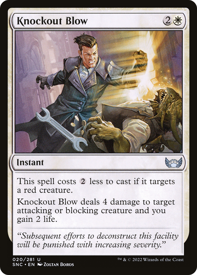 Knockout Blow (020) Foil - Streets of New Capenna