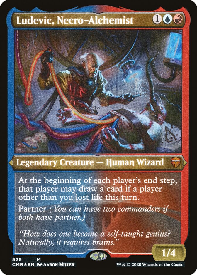 Ludevic, Necro-Alchemist (Etched) [Commander Legends] | Silver Goblin