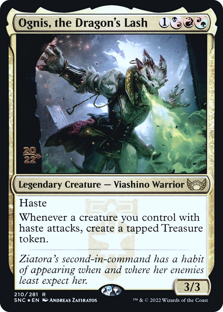 Ognis, the Dragon's Lash (210s) Foil - Streets of New Capenna Promos