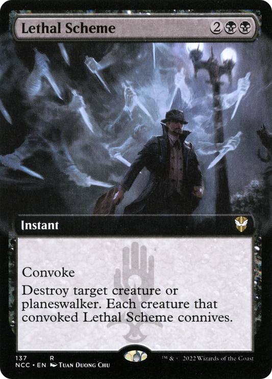 Lethal Scheme (Extended Art) [Streets of New Capenna Commander]